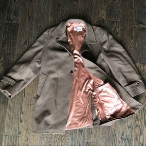 VINTAGE Wool Trench Coat